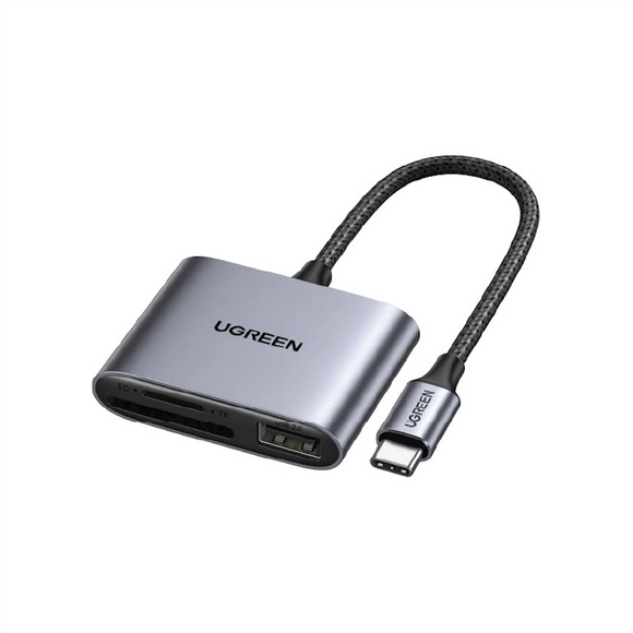 Ugreen CM387 USB-C to SD/TF + USB 2.0 Memory Card  Reader 80798