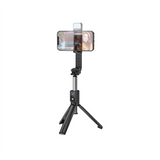 Hoco treasure Aluminium Alloy Fill Light Gimbal Version Wireless Selfie Stick K15 Black