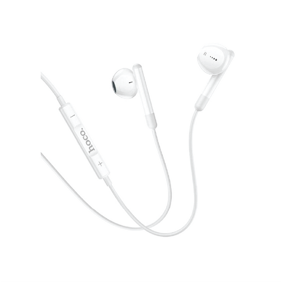 Hoco Wire Control Earphone With Mic M93 White