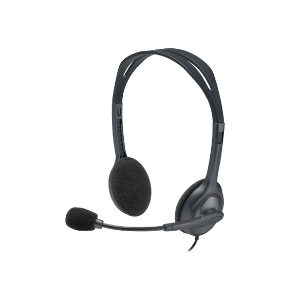 Logitech H111 3.5 mm Analog Stereo  Headset with Boom Microphone