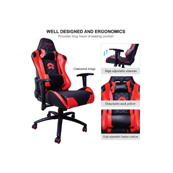 Oker Gaming Chair G-58 Black-Red