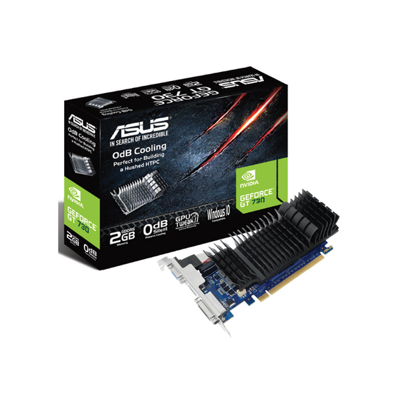 ASUS GT730-SL-2GD5-BRK NVIDIA GeForce GT 730 2GB GDDR5 Graphics Card (DVI-D/HDMI/D-SUB)