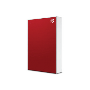 Seagate One Touch 4TB Portable Hard  Drive with Password Protection - Ruby Red
