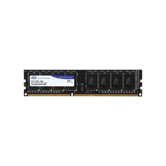 8GB Team Group Elite DDR3 1600MHz CL11-11-28 1.5V  PC Memory Module - TED38G1600C1101
