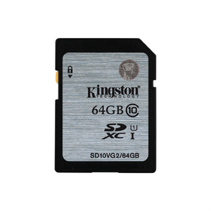 Kingston 64GB Class10 UHS-I SDHC Memory Card SD10VG2/64GBFR
